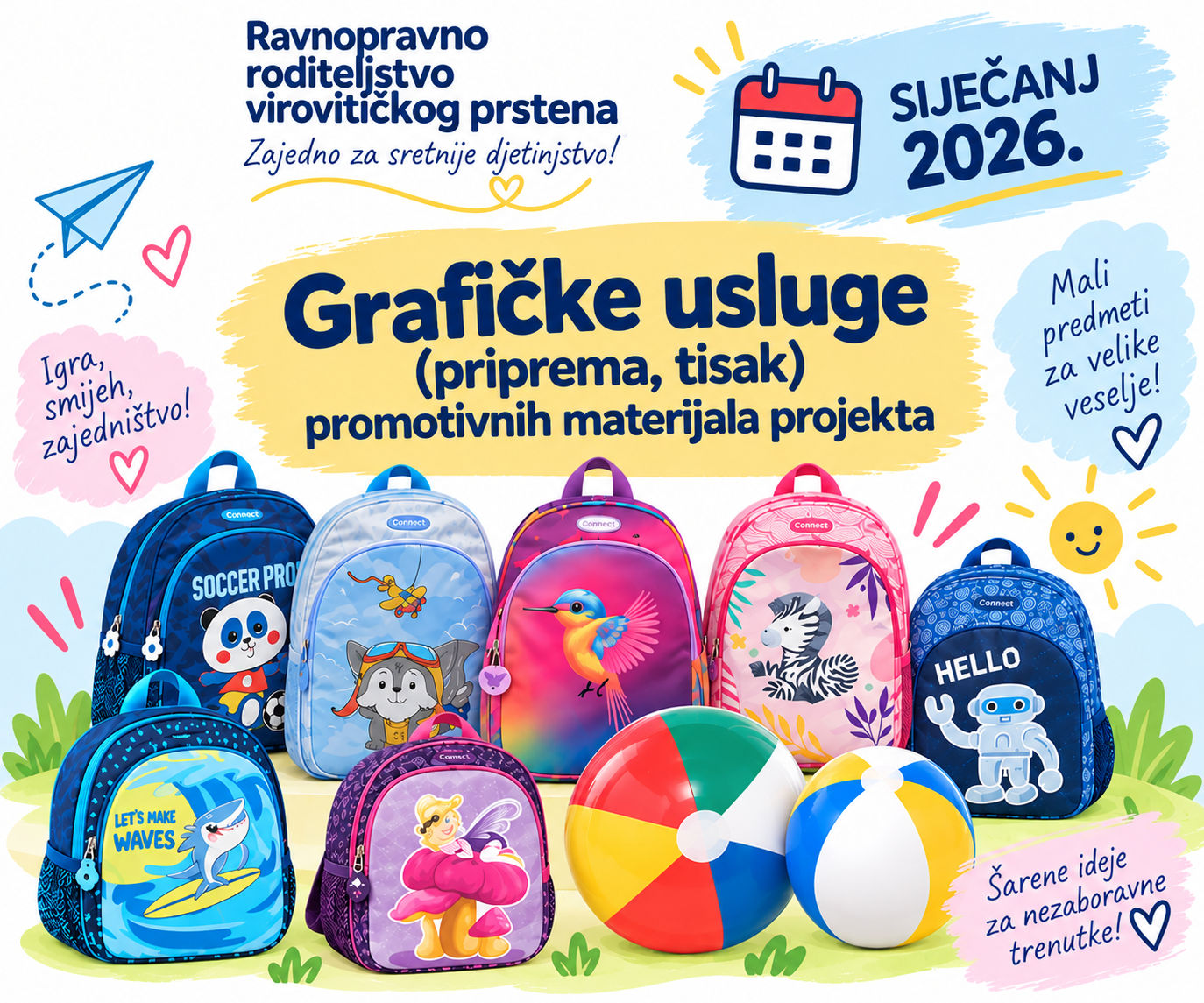 2. Graficke usluge priprema tisak promotivnih materijala projekta 1.2026