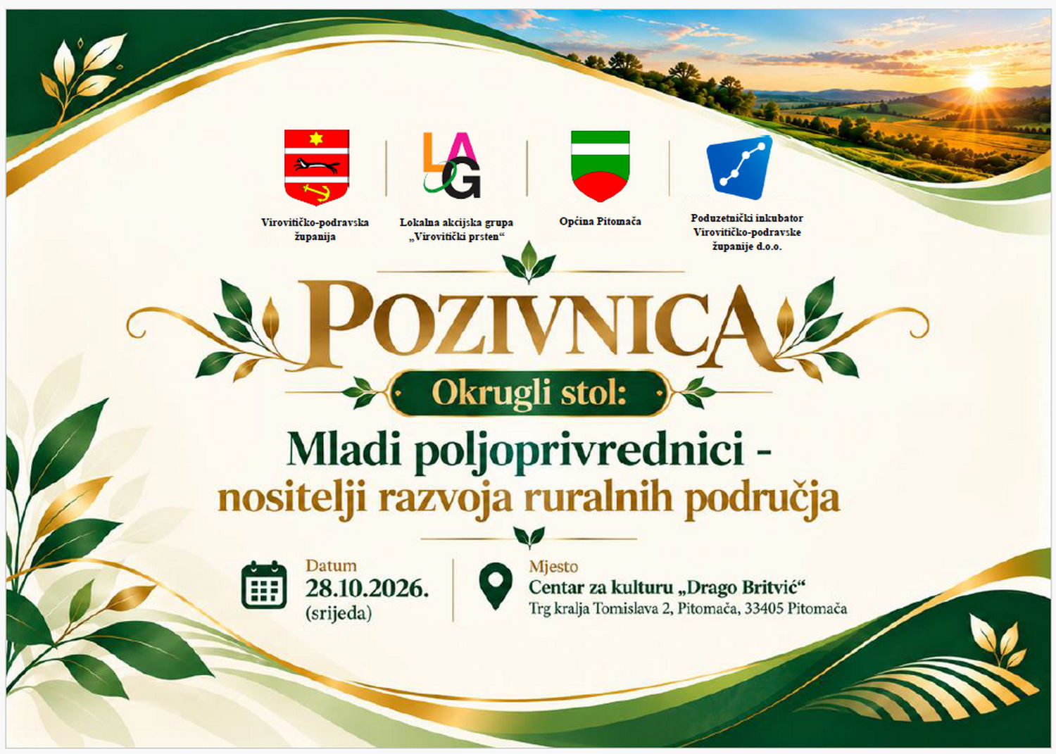 Slika Pozivnice s programom